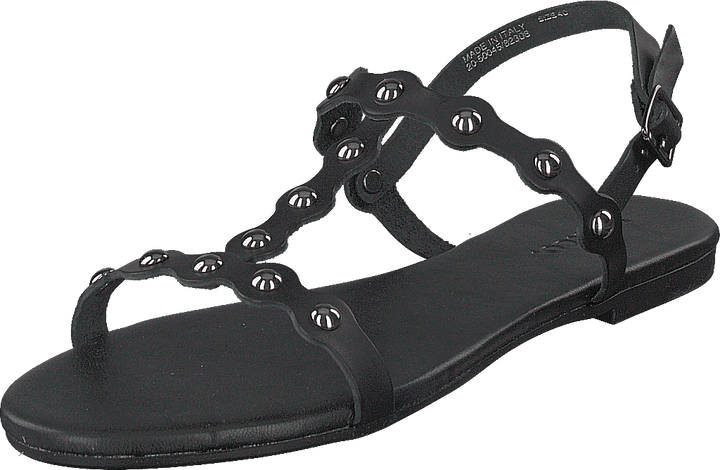 Bitt Sandal med lädernitar 100 - Svart