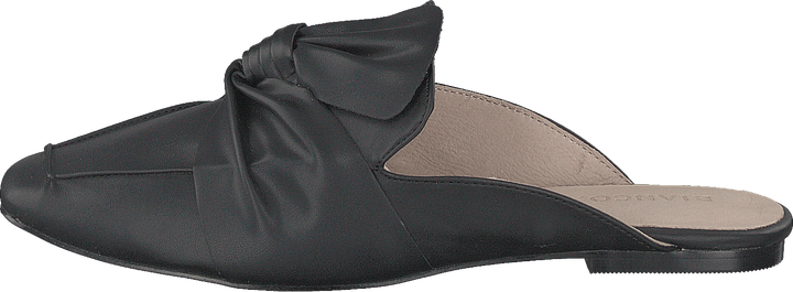 Birke Assymetric Bow Mule 100 - Schwarz