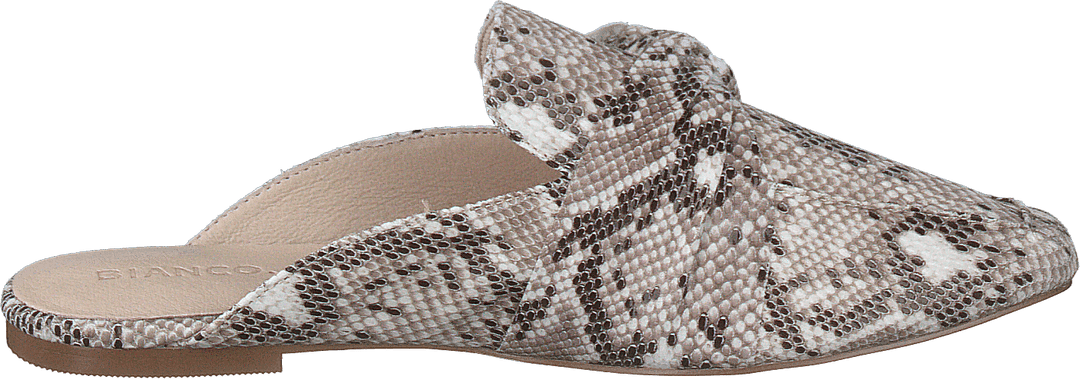 Birke Assymetrische Schleife Pantolette 610 - Schlange