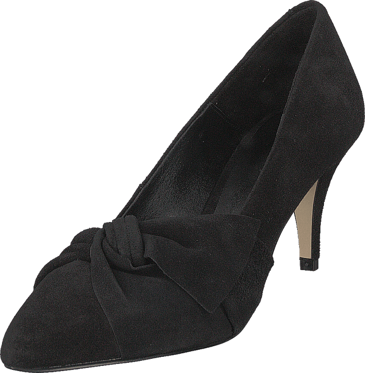 Zita Suede Bow Pump 101 - Black 1