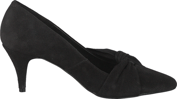 Zita Suede Bow Pump 101 - Black 1