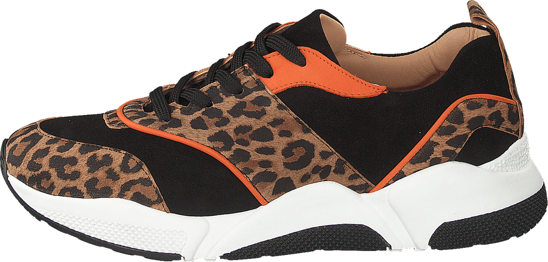 Shoes Leo Suede/black/orange