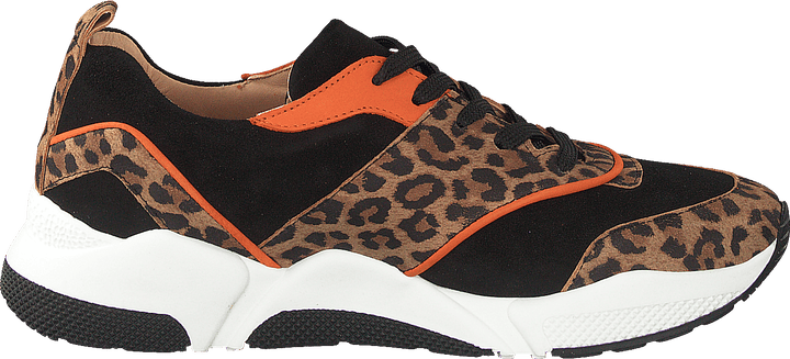 Shoes Leo Suede/black/orange