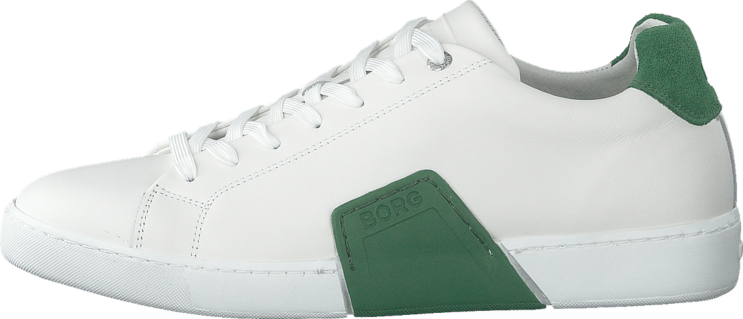 Clip M White/green