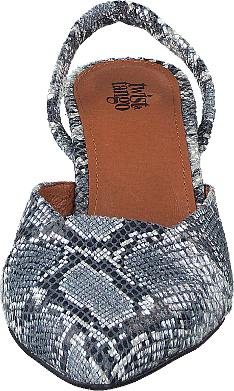 Monaco Slingbacks Blue Snake