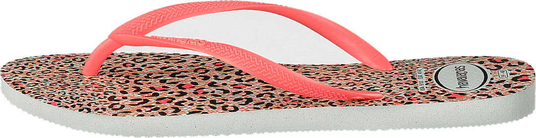 Slim Animals White / Coral New 6577