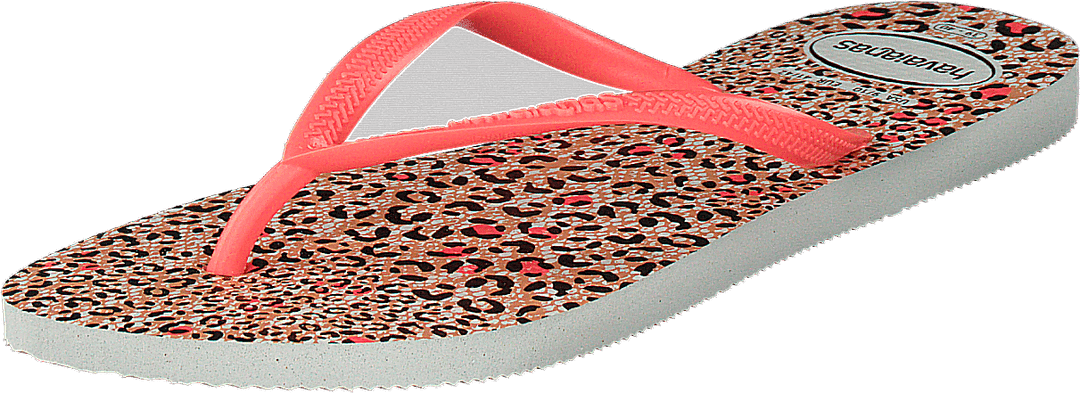 Slim Animals White / Coral New 6577