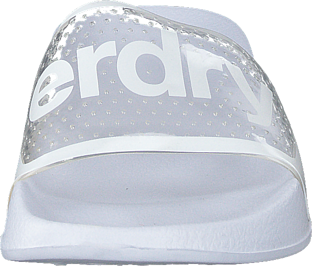 Superdry Perf Jelly Pool Slide Optic White