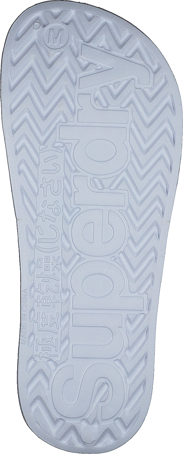 Superdry Perf Jelly Pool Slide Optic White