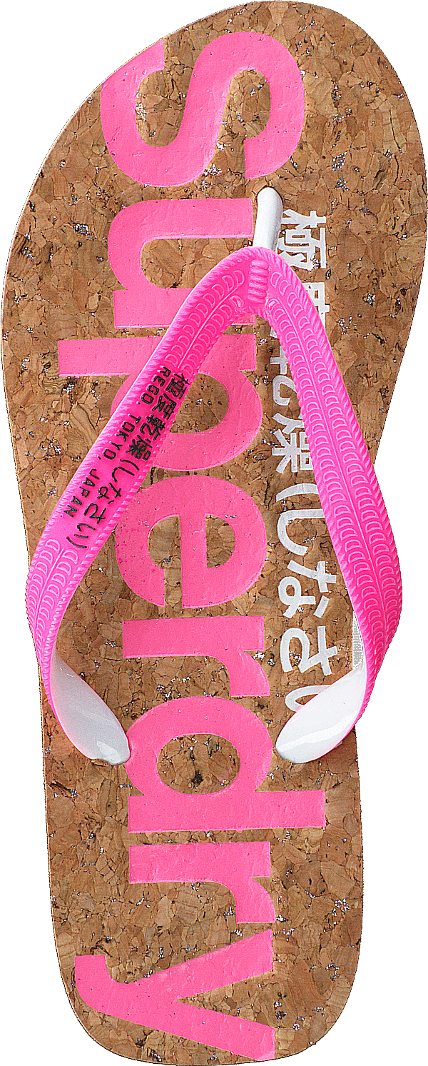 Glitter Cork Flip Flop Pink/eclipse Navy