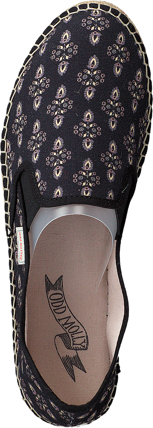 Vibrant Walker Espadrillo Fast Schwarz
