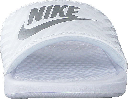 Wmns Benassi Just Do It White/metallic Silver