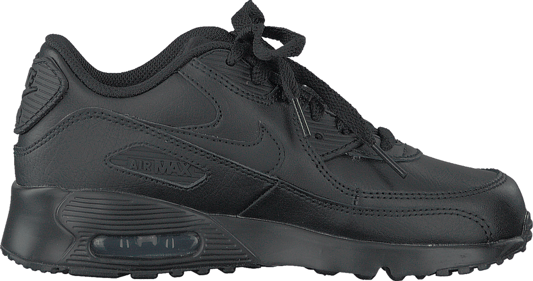 Air Max 90 Leather pour garçon, noir/noir