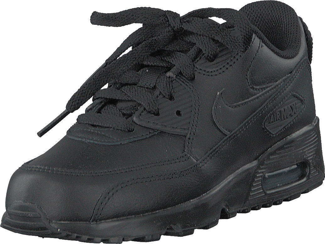Air Max 90 Leather pour garçon, noir/noir
