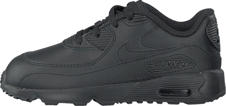 Air Max 90 Leather TD Kids pour garçon, noir/noir
