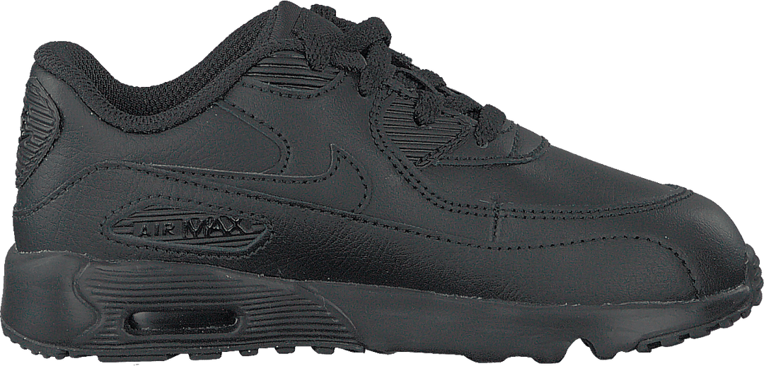 Air Max 90 Leather TD Kids pour garçon, noir/noir