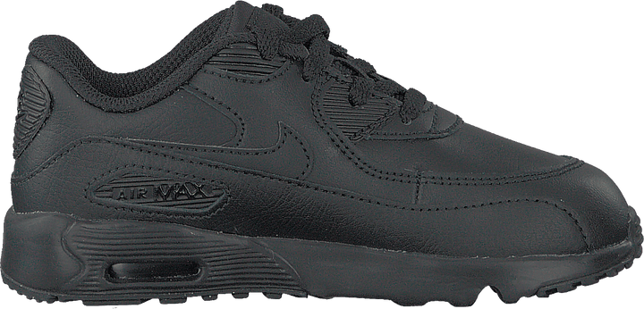 Air Max 90 Leather TD Kids pour garçon, noir/noir