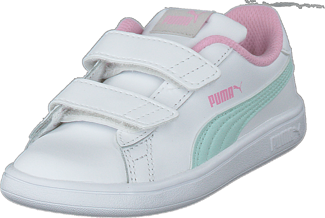 Puma Smash V2 L Inf Puma White-fair Aqua-pale Pink