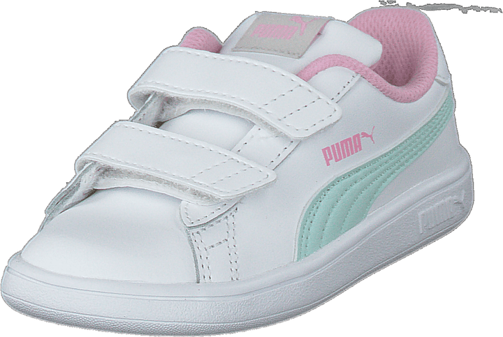 Puma Smash V2 L Inf Puma White-fair Aqua-pale Pink