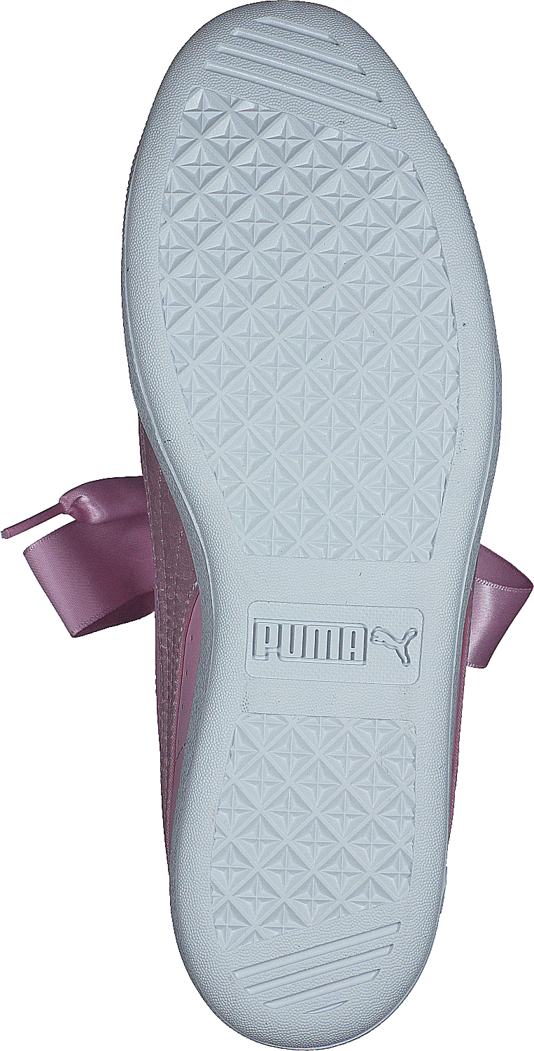 puma vikky ribbon l satin jr pale pink-pale pink –