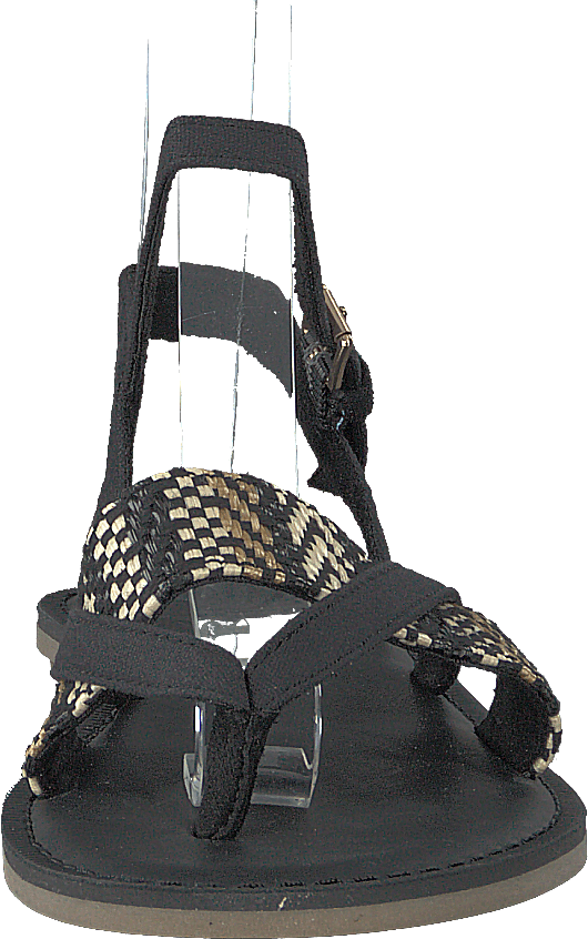 Black Canvas Geometric Woven Black