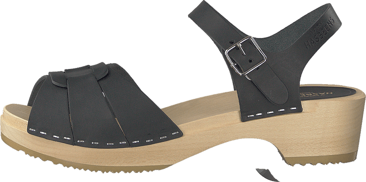 Peep Toe Low Black