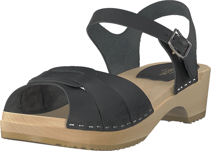 Peep Toe Low Black