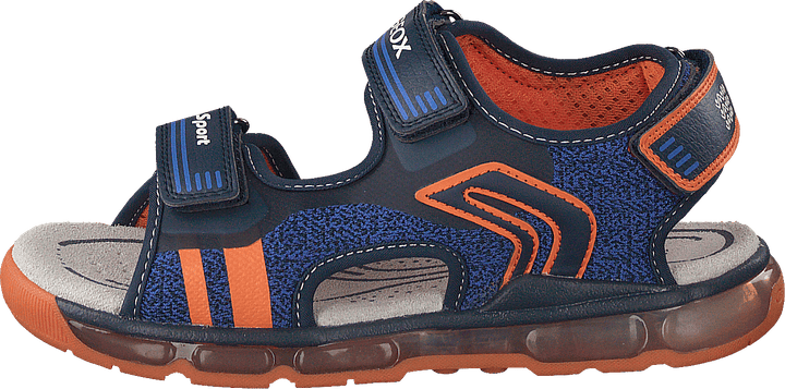 J Sandal Android Boy marin/orange