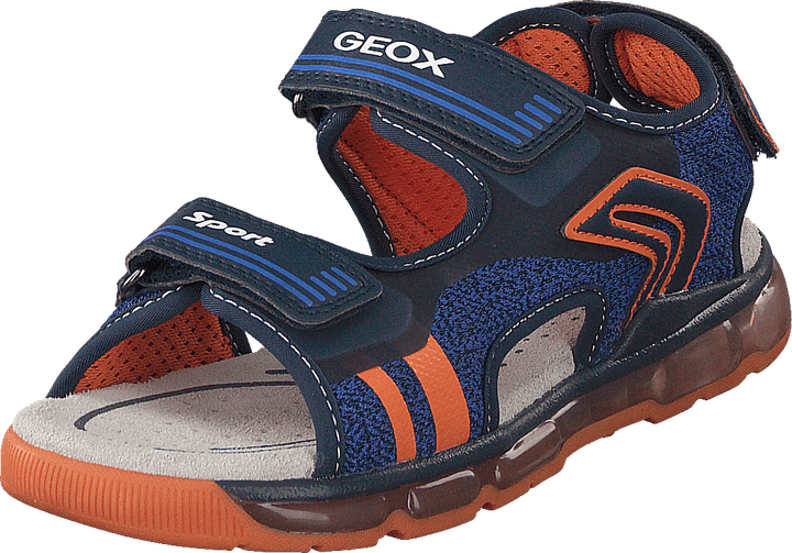 J Sandal Android Boy marin/orange