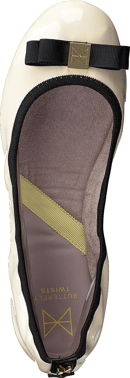 Shea Cream/black Patent