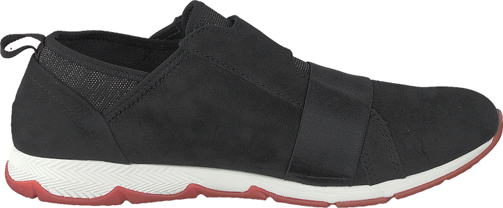 Cesky Strap Slip On Black Nubuck