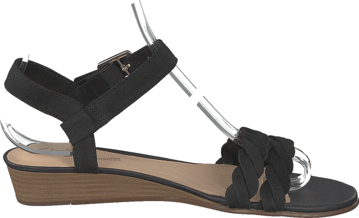 Mena Blossom Svart Nubuck