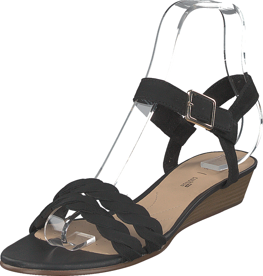 Mena Blossom Svart Nubuck