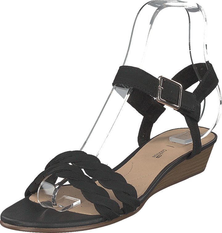 Mena Blossom Svart Nubuck