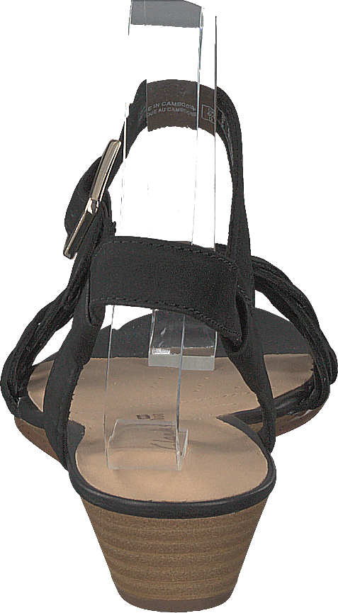 Mena Blossom Svart Nubuck