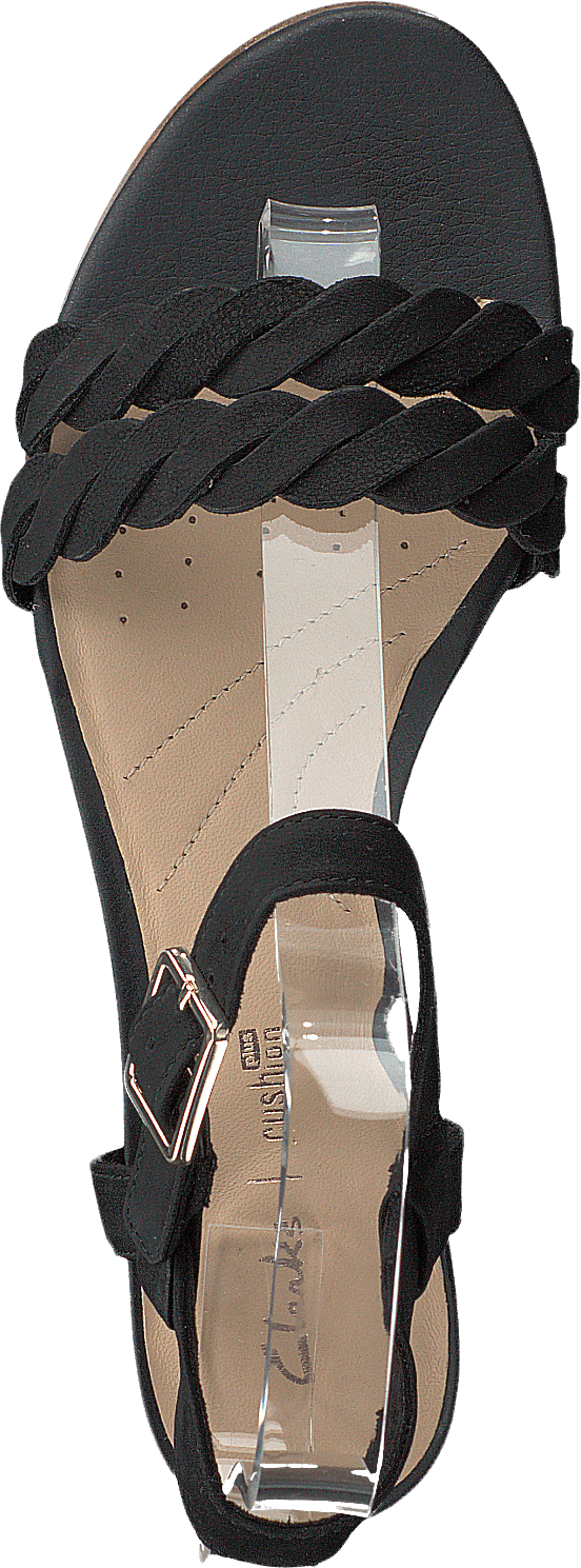 Mena Blossom Svart Nubuck