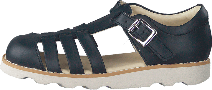 Crown Stem T Navy Leder