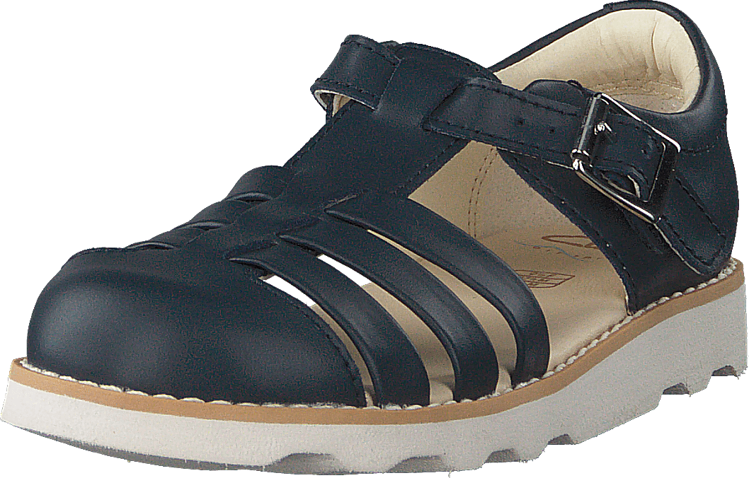Crown Stem T Navy Leder