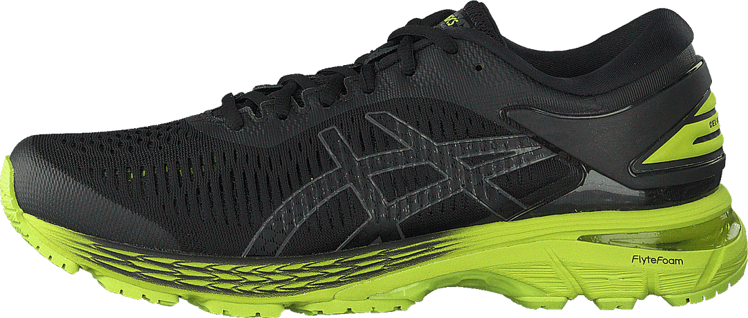 Gel-kayano 25 Black/neo Lime