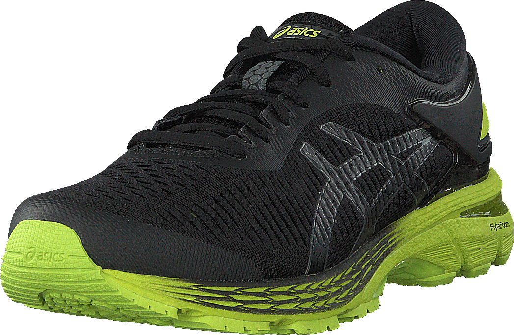 Gel-kayano 25 Black/neo Lime