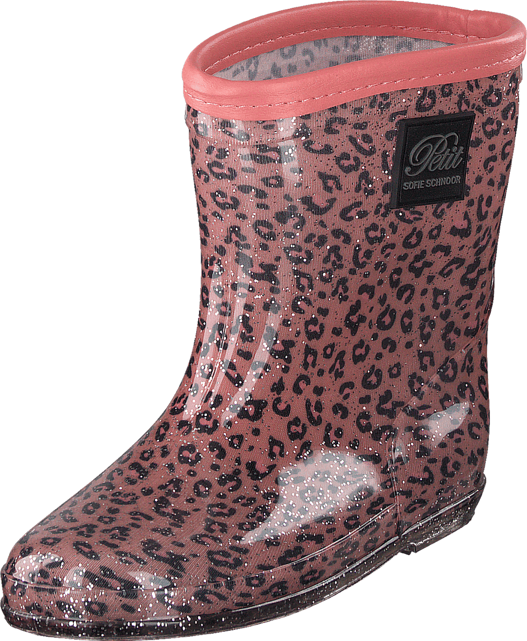 Rubber Boot Baby Leopard - Pink