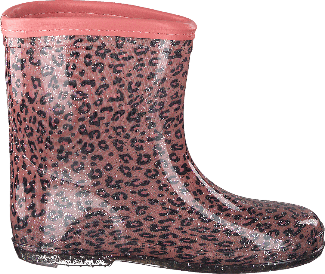 Rubber Boot Baby Leopard - Pink