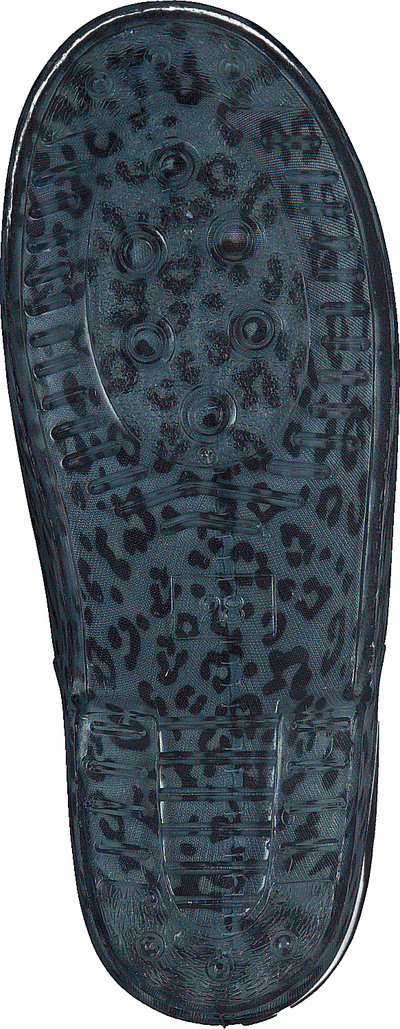 Rubber Boot Baby Leopard - Blue