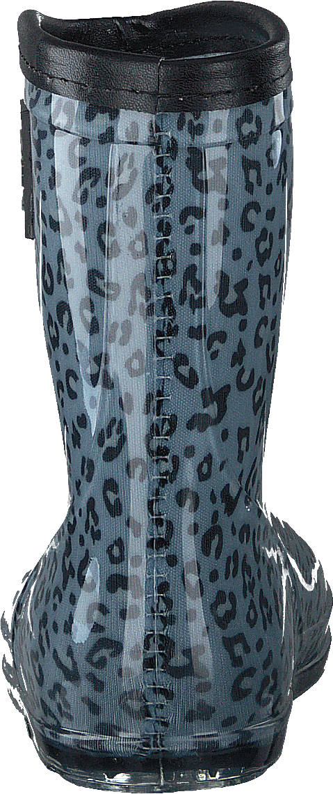 Rubber Boot Baby Leopard - Blue