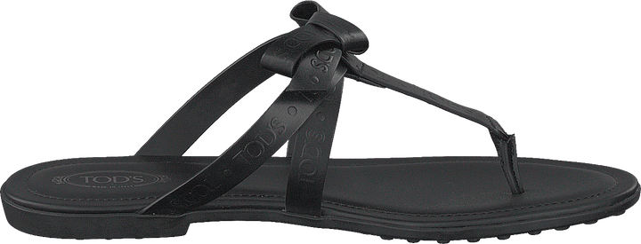 Gomma Bow Sandal Nero
