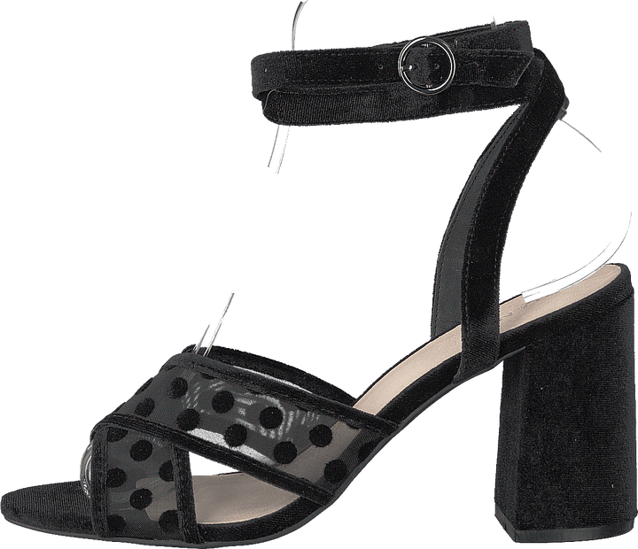Cali Velour Dots Sandal 104 - Svart 4