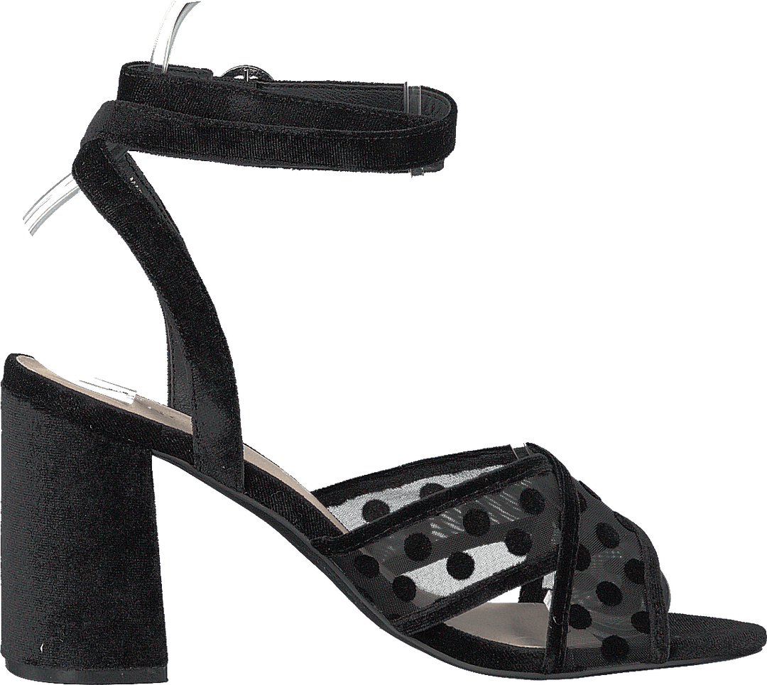 Cali Velour Dots Sandal 104 - Svart 4
