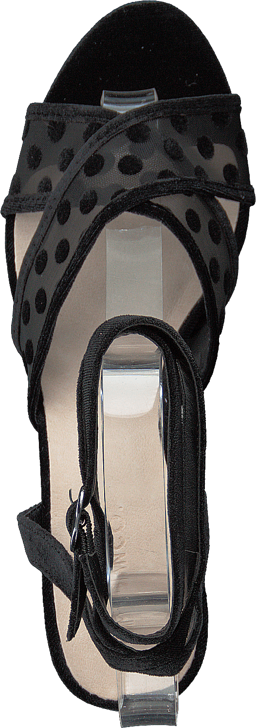 Cali Velour Dots Sandal 104 - Svart 4