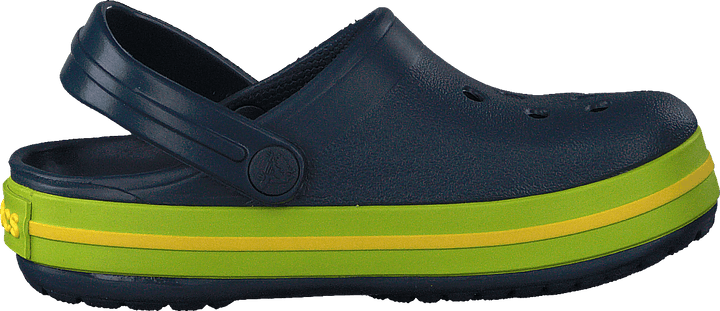 Crocband Clog Kinder Navy / Volt Grün