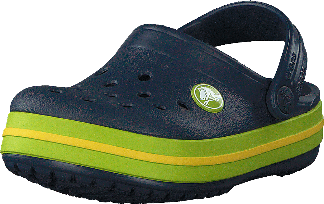 Crocband Clog Kinder Navy / Volt Grün